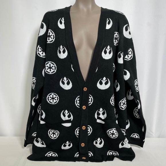 Her Universe Sweaters - Star Wars Her Universe Black Rebel Empire Knit Cardigan Sweater Women's 3X